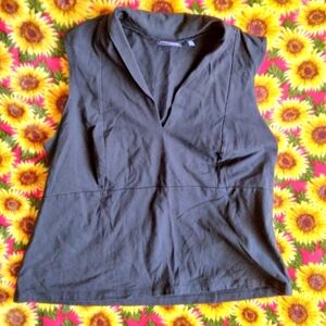 Preview International sleeveless plunge fitted line top size 2X